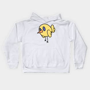 Cute Bird - Yellow Kids Hoodie